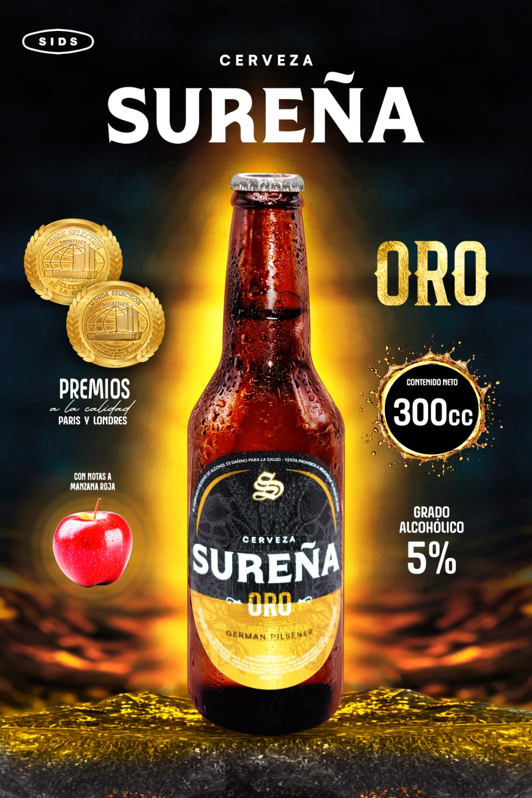 Botellín Sureña Oro